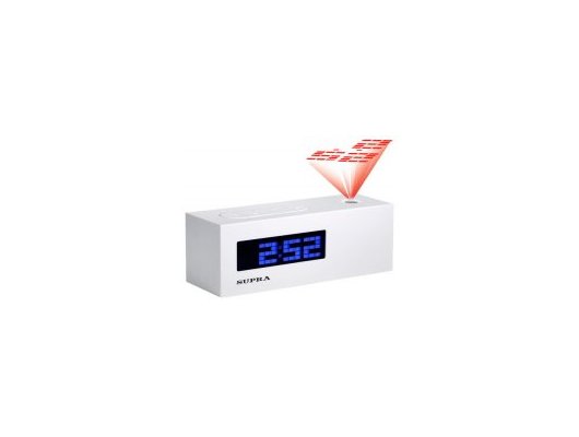 Настольные часы SUPRA SA-41FMP white/blue