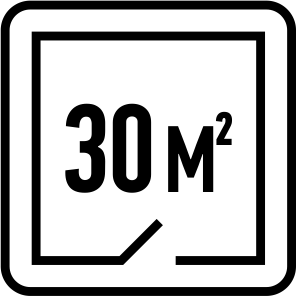 Обслуживаемая площадь