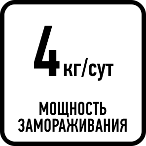 Мощность замораживания