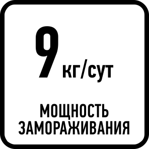 Мощность замораживания