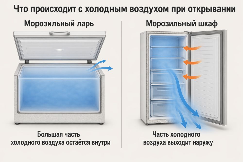 Как холод сохраняется в ларе и шкафу