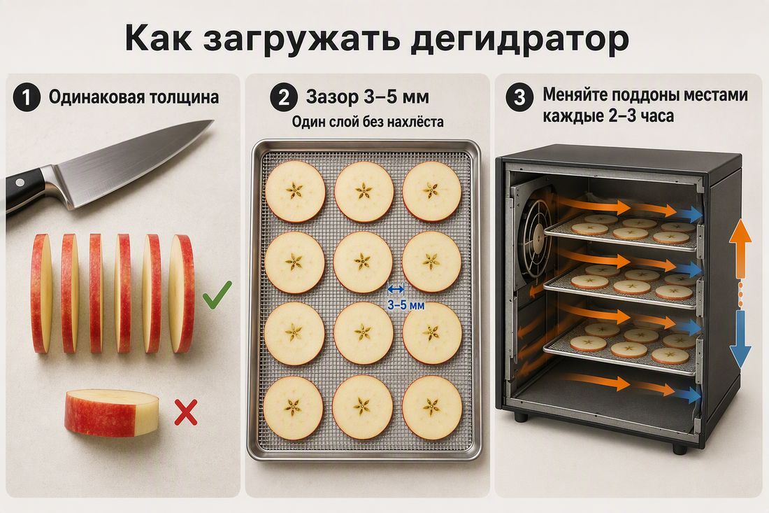 Как правильно загружать дегидратор