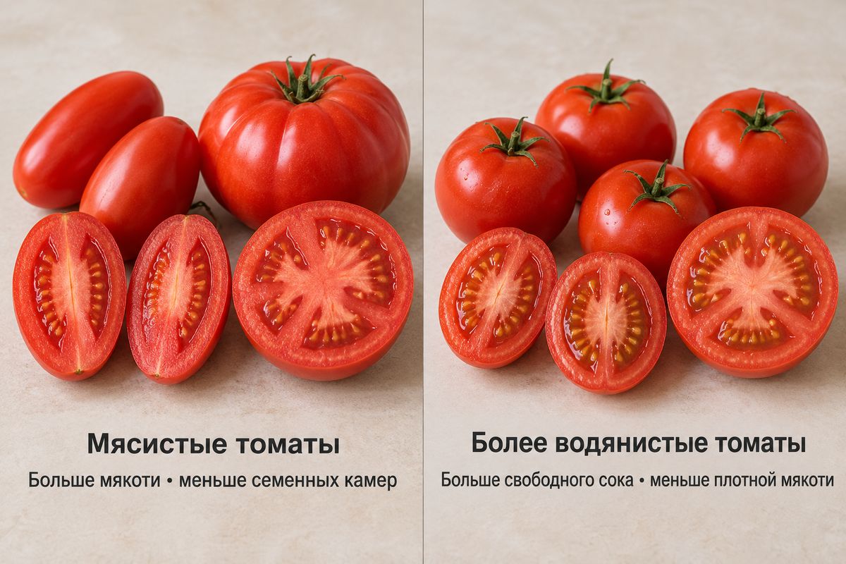 Какие помидоры выбрать для густого сока