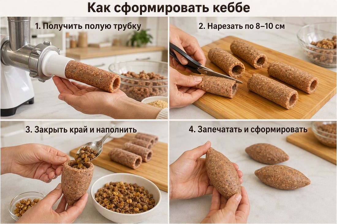 Пошаговое формирование кеббе