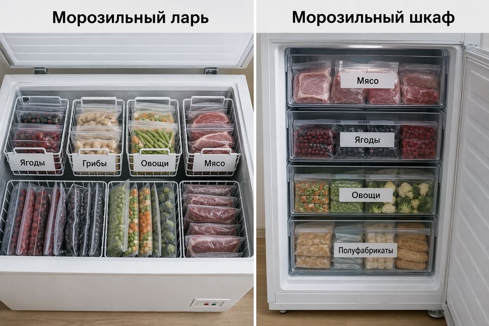 Организация продуктов внутри