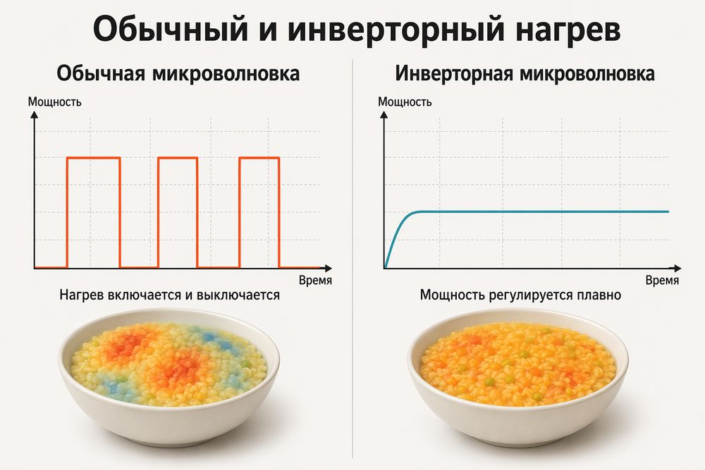 Инверторная микроволновая печь