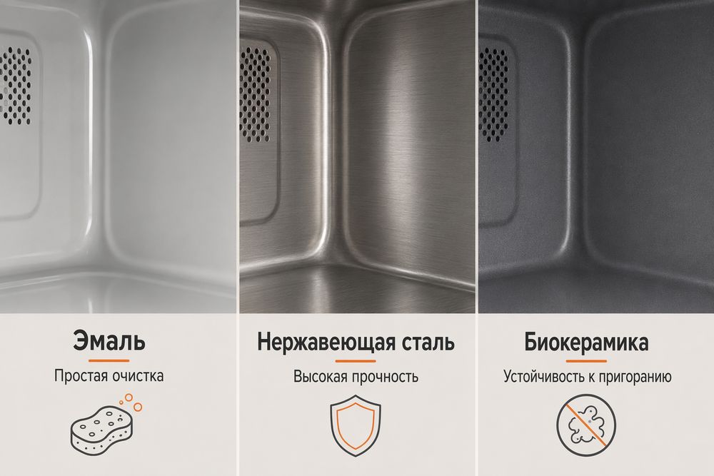 Внутреннее покрытие микроволновой печи
