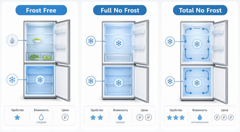 Frost Free, Full No Frost, Total No Frost
