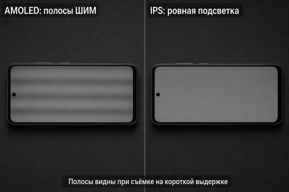 Как выглядит ШИМ на низкой яркости