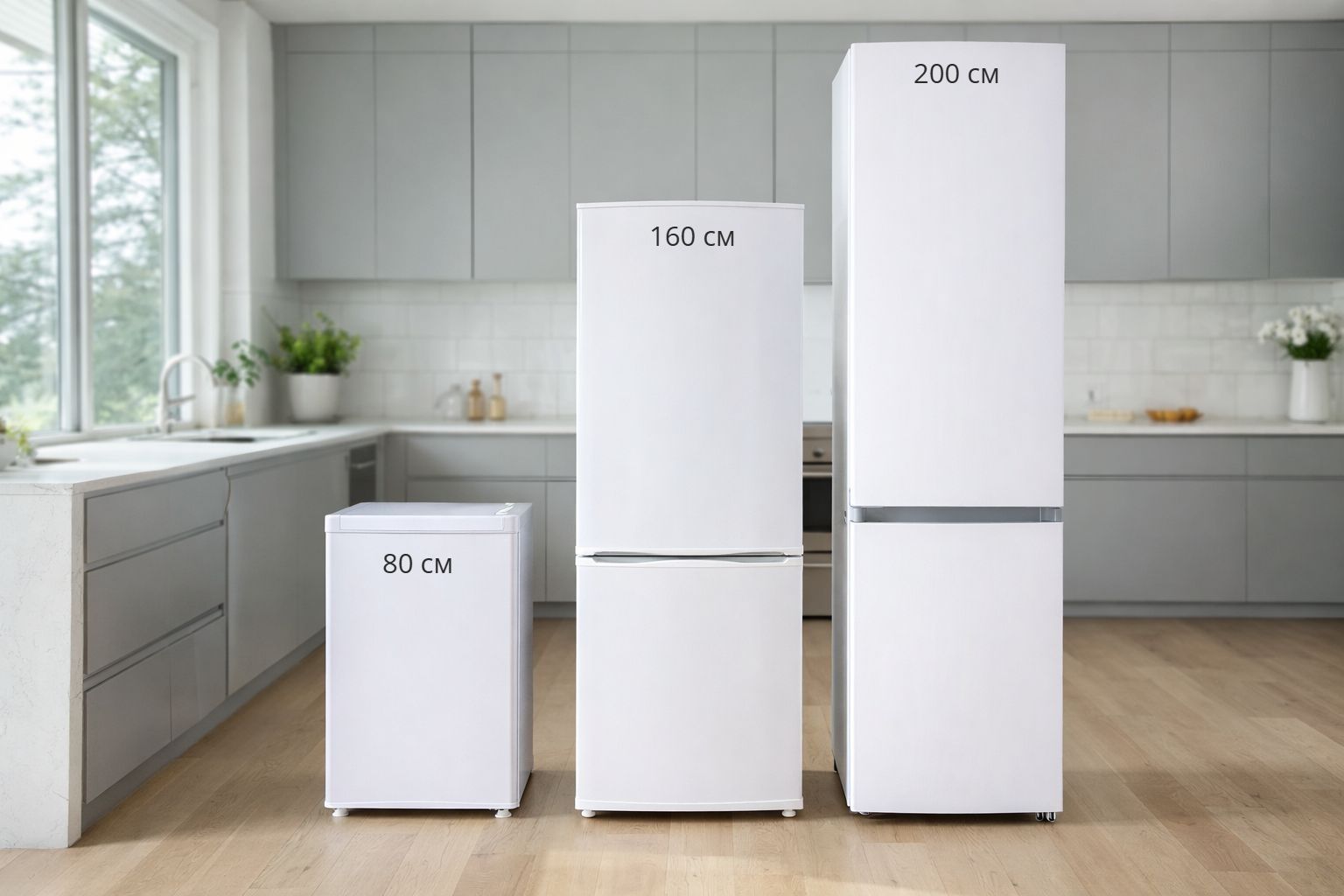 Размеры холодильников
