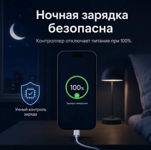 Телефон можно оставлять ночь