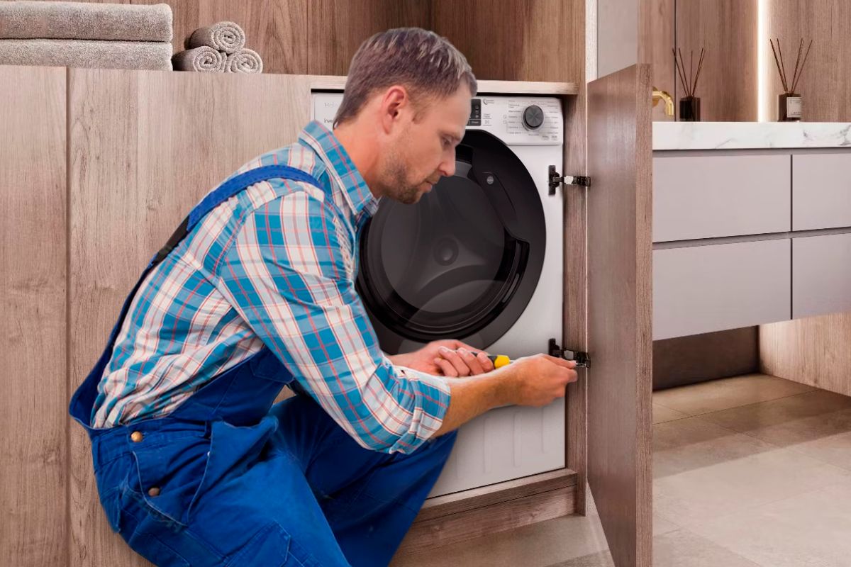 Установка встраиваемой стиральной машины