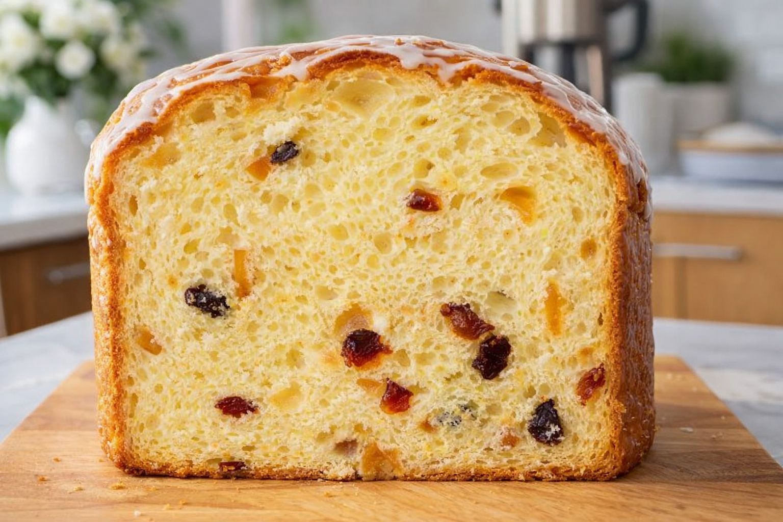 Заварной кулич в хлебопечке