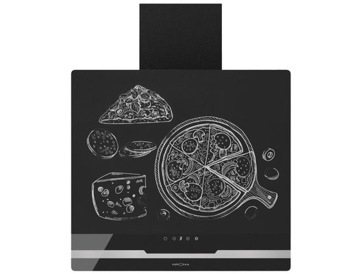 Вытяжка KRONA DOMENIKA 600 BLACK/INOX S