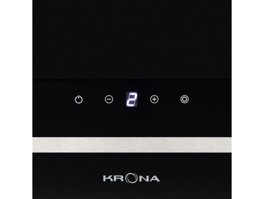Вытяжка KRONA DOMENIKA 600 BLACK/INOX S