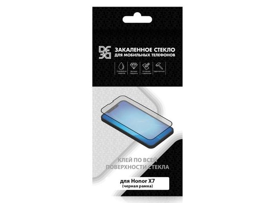 Стекло DF для Realme Note 50/C61/C63/C53/C51/Honor X7/X7a/X7a Plus hwColor-135 (black)
