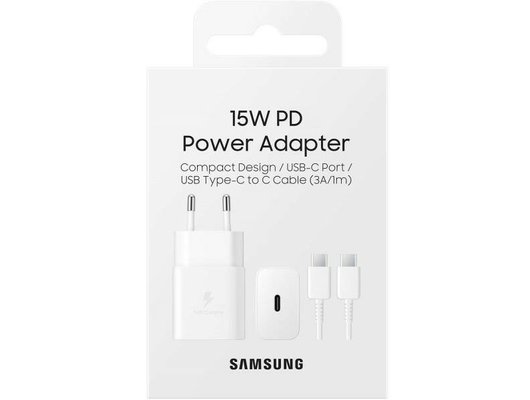 Зарядное устройство Samsung СЗУ 15W Type-C white SAM-K-EP-T1510XWEG