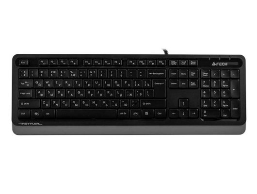 Клавиатура проводная A4Tech Fstyler FK10 черный/серый (FK10 GREY)