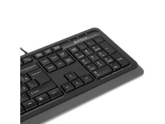 Клавиатура проводная A4Tech Fstyler FK10 черный/серый (FK10 GREY)