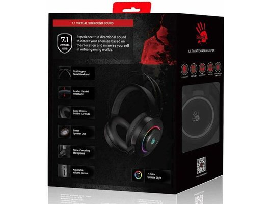 Игровые наушники проводные A4Tech Bloody G521 черный (G521 (BLACK))