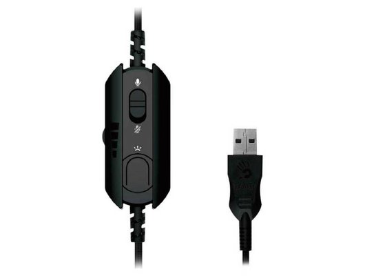 Игровые наушники проводные A4Tech Bloody G575 черный (G575 USB/ BLACK)