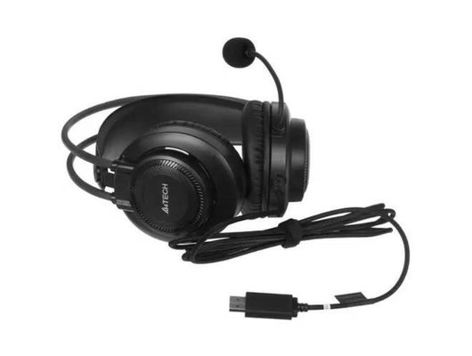 Наушники с микрофоном проводные A4Tech Fstyler FH200U серый (FH200U GREY)