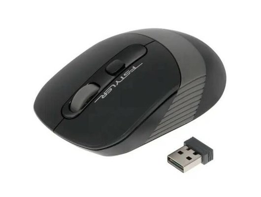 Мышь беспроводная A4Tech Fstyler FG10 черный/серый (FG10 GREY)