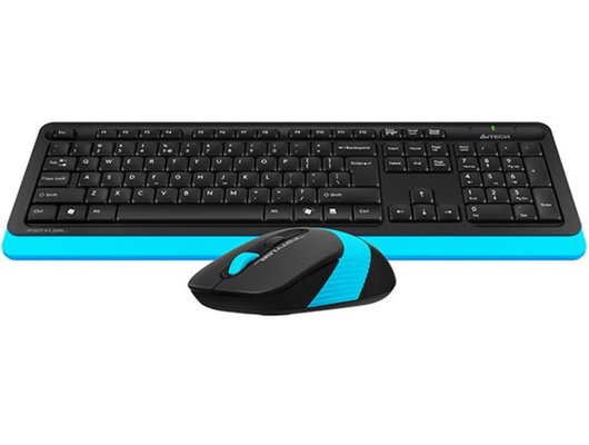Клавиатура+мышь A4Tech Fstyler FG1010 черный/синий (FG1010 BLUE)