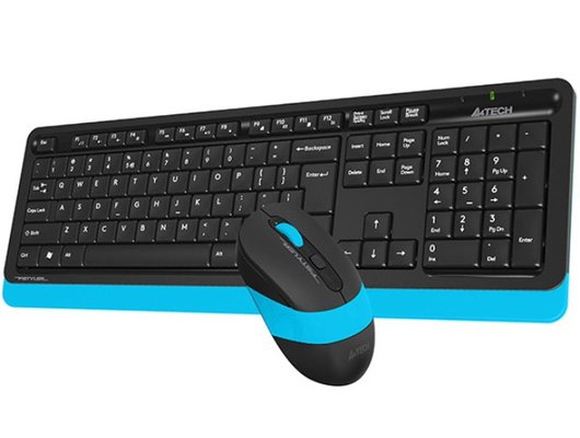 Клавиатура+мышь A4Tech Fstyler FG1010 черный/синий (FG1010 BLUE)