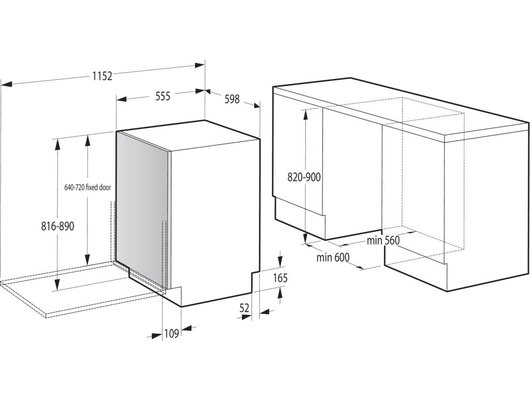 Встраиваемая посудомоечная машина GORENJE GV643D60
