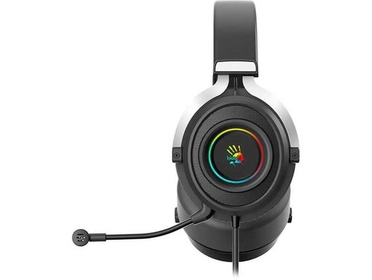 Игровые наушники проводные A4Tech Bloody G535 черный/серебристый (G535 (BLACK+SILVER) USB)