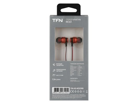 Гарнитуры TFN MC-521 RED