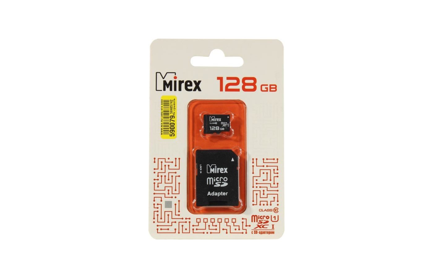 Карта памяти Mirex microSDXC 128Gb Class 10 UHS-I + адаптер  (13613-AD10S128) - купить в интернет-магазине RBT.ru. Цены, отзывы,  характеристики и доставка в Челябинске