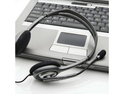 Наушники с микрофоном проводные Logitech Stereo Headset H111 Black