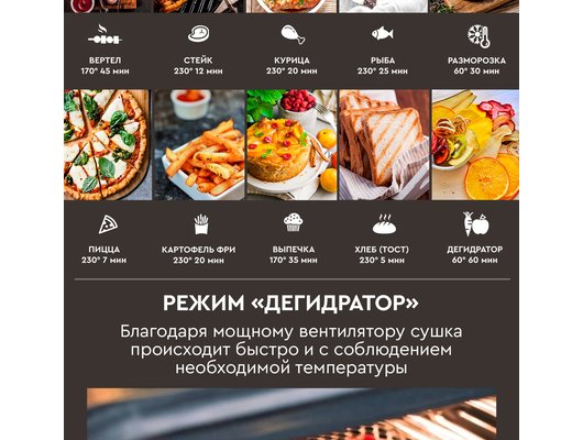 Электрическая мини-печь GFGril GFAO-700