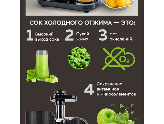 Шнековая соковыжималка GFGril GFJ-20