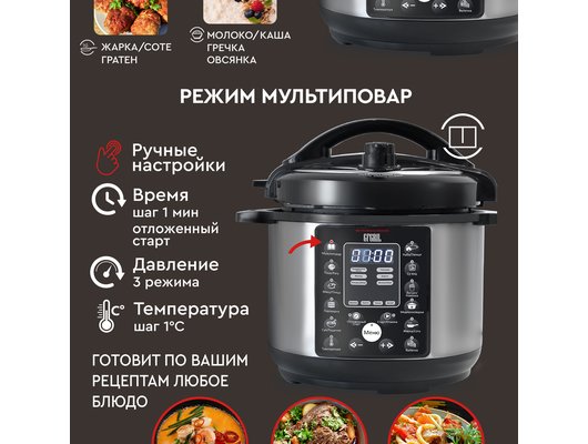 Мультиварка-скороварка GFGril GFM-500