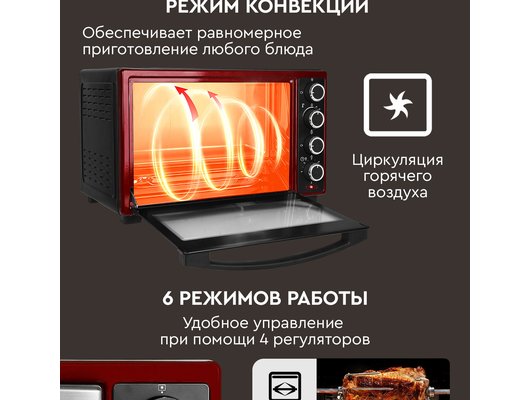 Электрическая мини-печь GFGril GFO-48BR