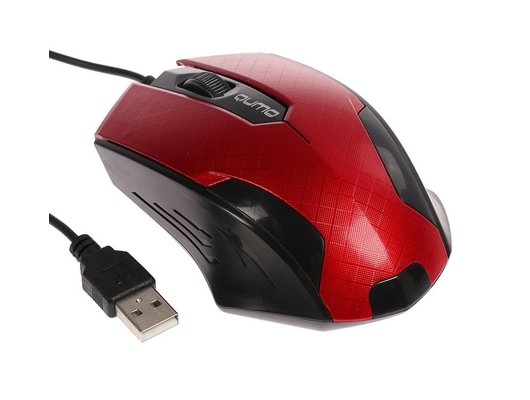 Мышь проводная Qumo Office M14 Red