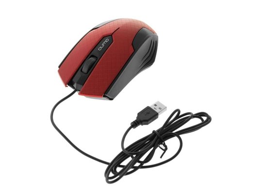 Мышь проводная Qumo Office M14 Red