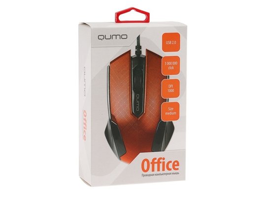 Мышь проводная Qumo Office M14 Red
