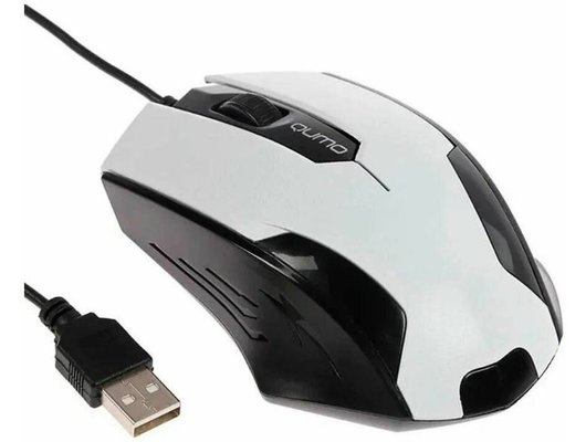 Мышь проводная Qumo Office M14 White