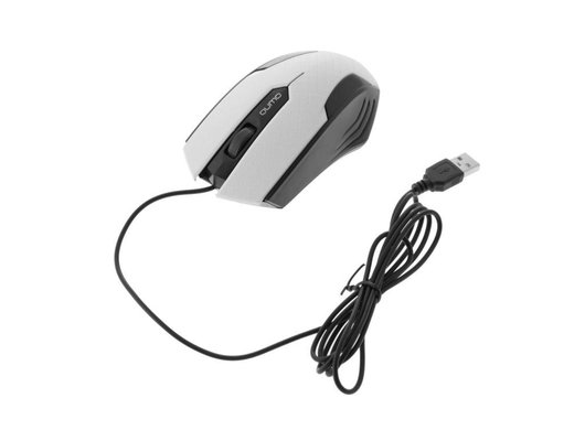 Мышь проводная Qumo Office M14 White