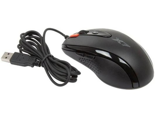 Мышь проводная игровая A4Tech X-710BK черный