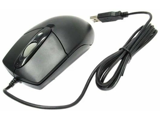 Мышь проводная A4Tech OP-720 черный (OP-720 USB BLACK)