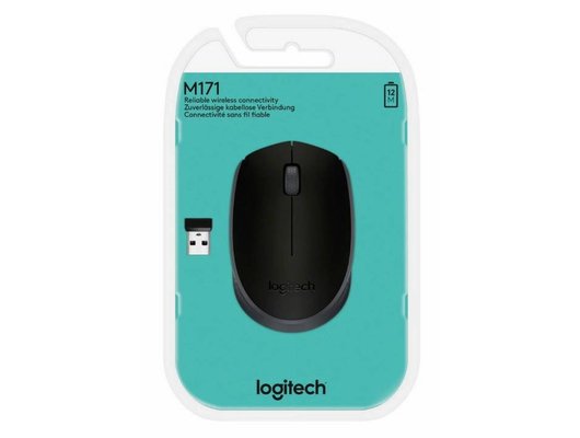 Мышь беспроводная Logitech M171 Black-Black