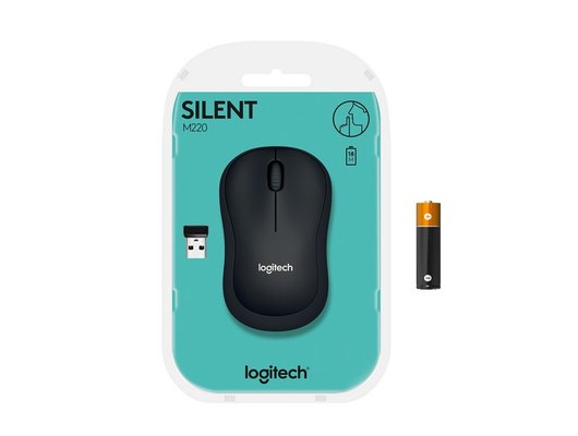 Мышь беспроводная Logitech M220 SILENT CHARCOAL