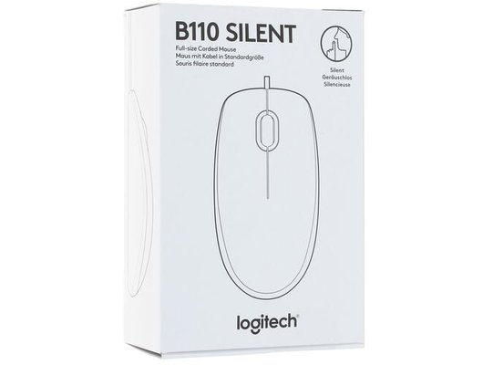 Мышь проводная Logitech B110 SILENT (910-005508)