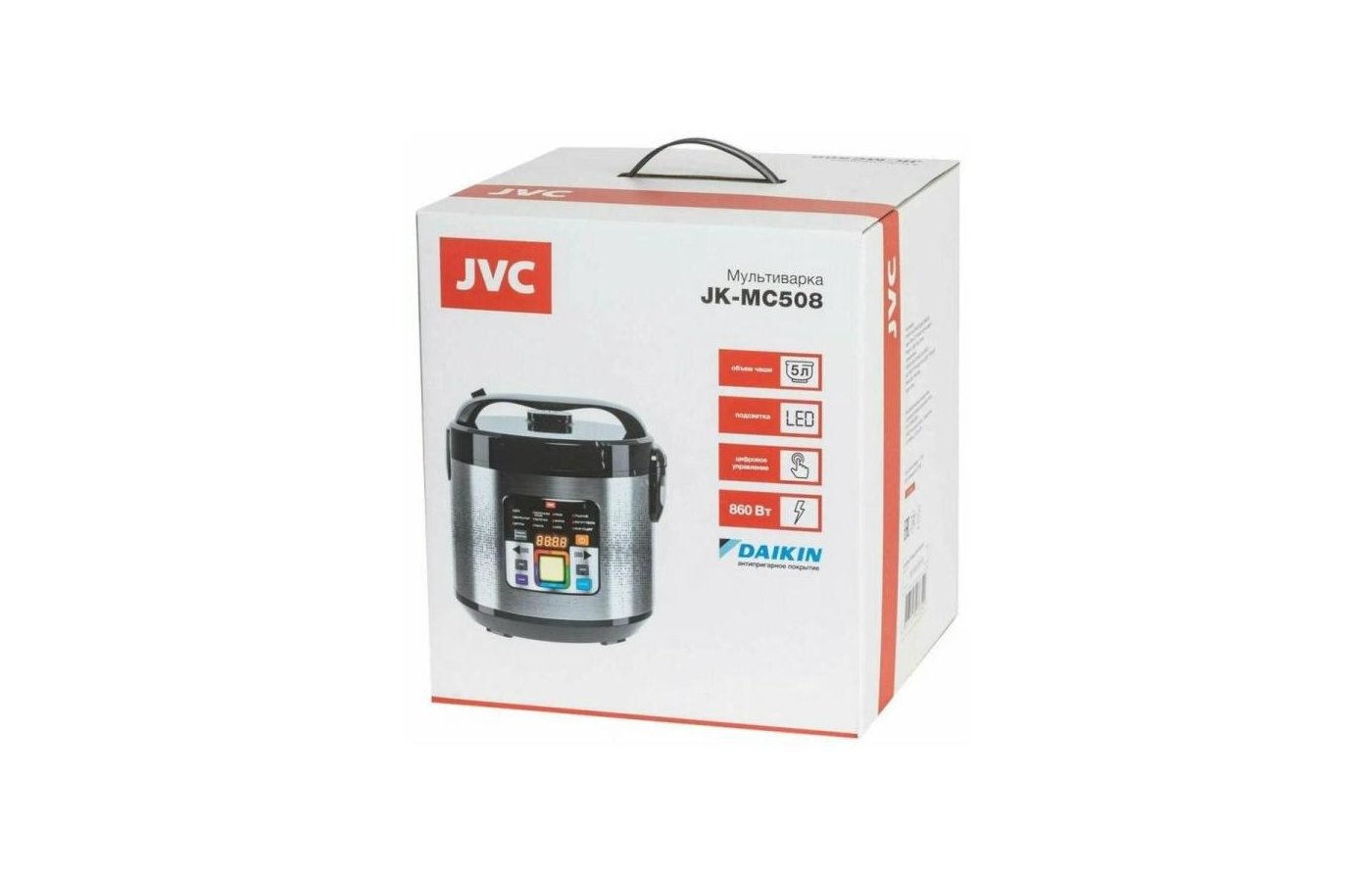 Мультиварка jvc jk mc508. Мультиварка JVC коробка. Коробка мультиварки JVC Комус.