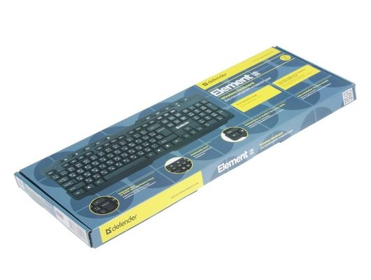 Клавиатура беспроводная Defender Element HB-195 черный